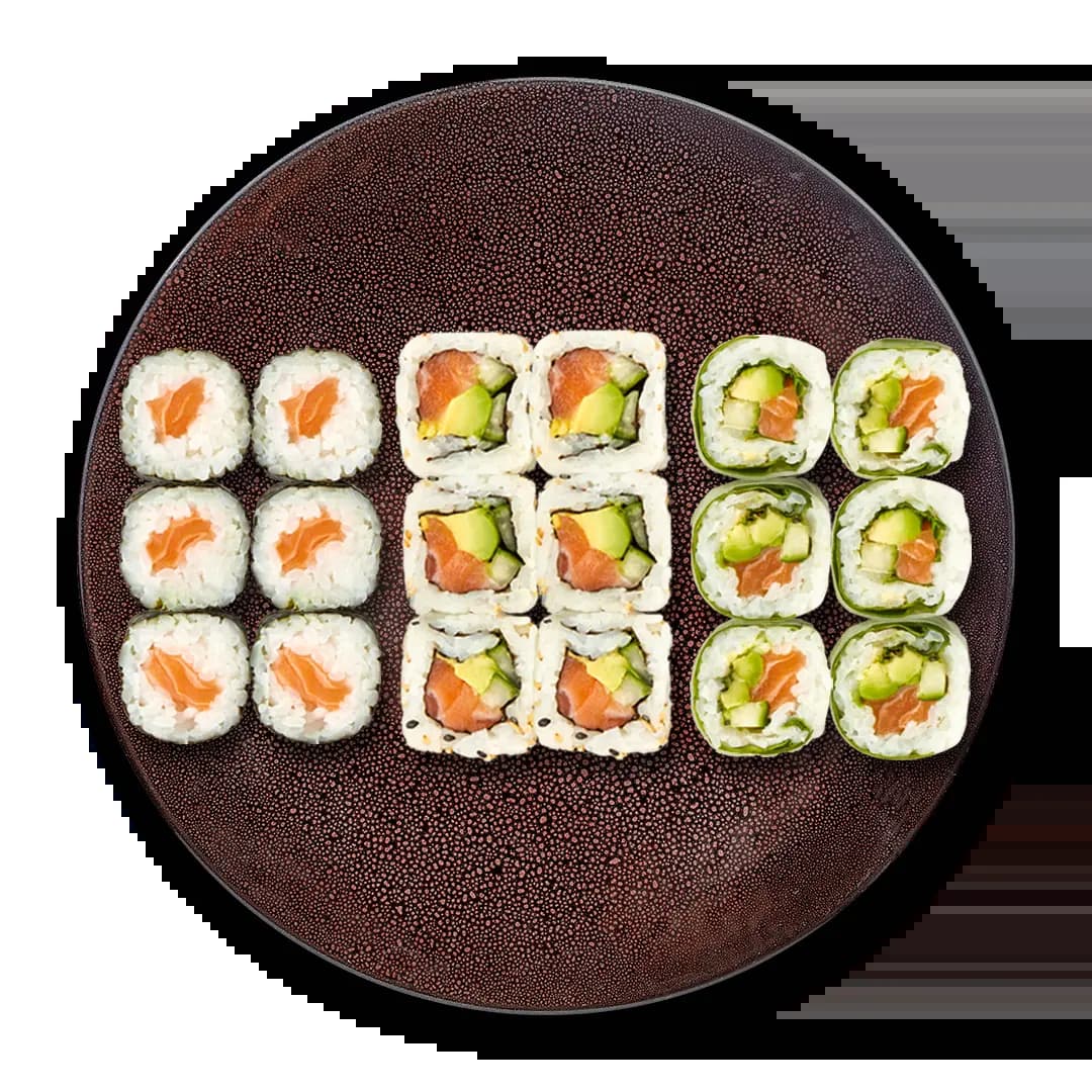 Maki-rolls dagvers gemaakt