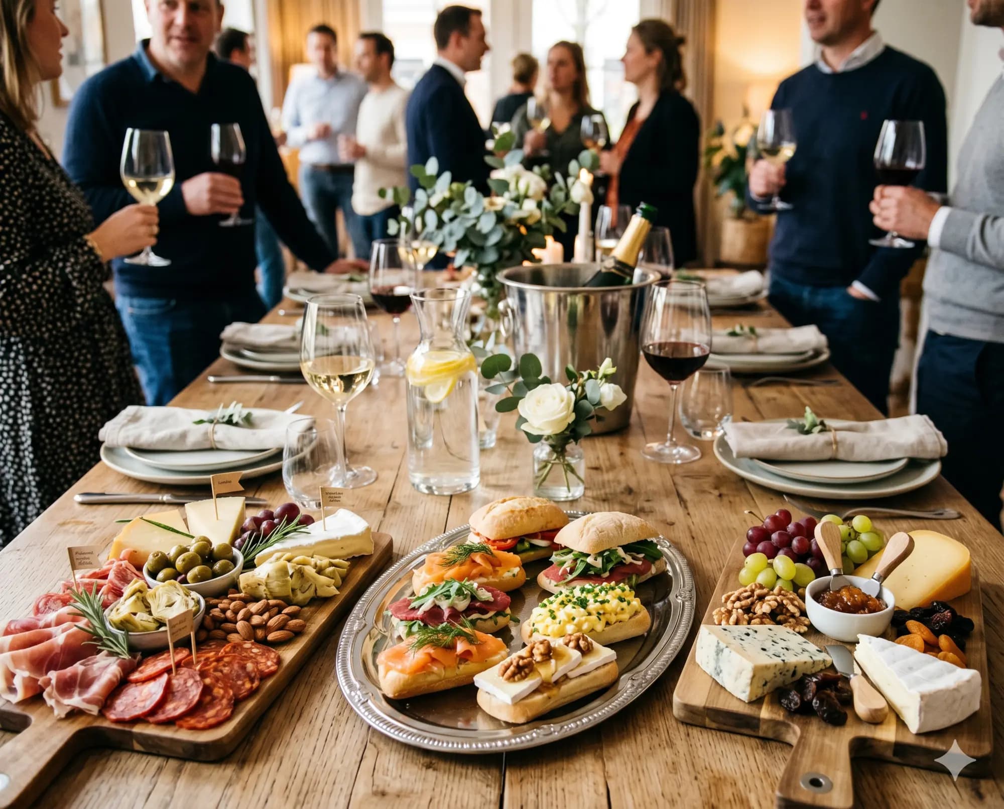Receptieschotel uit de Delhaize Reet feestservice
